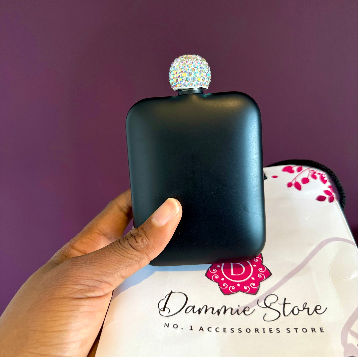 Rhinestone Hip Flask