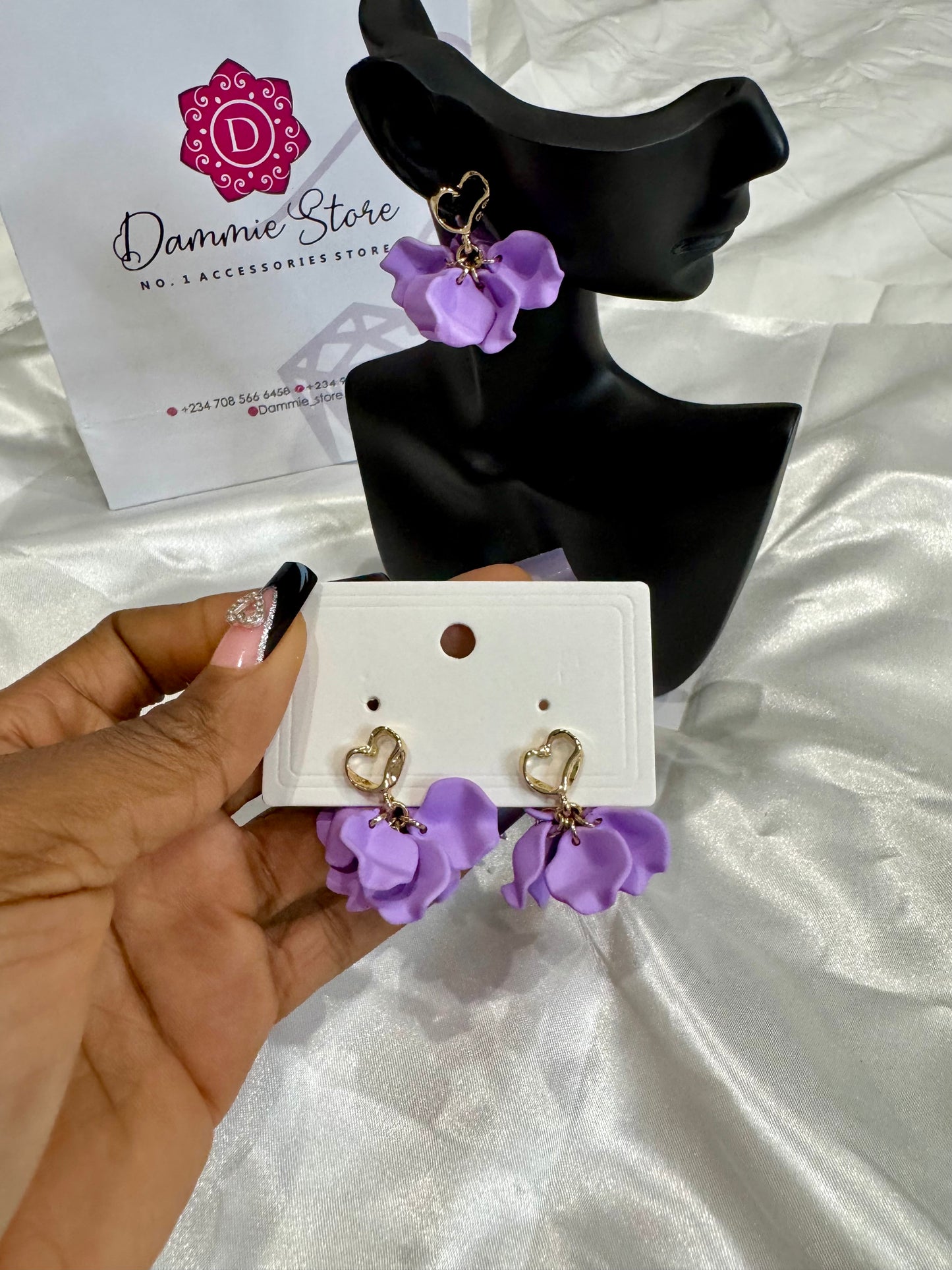 Violet Bloom Earrings