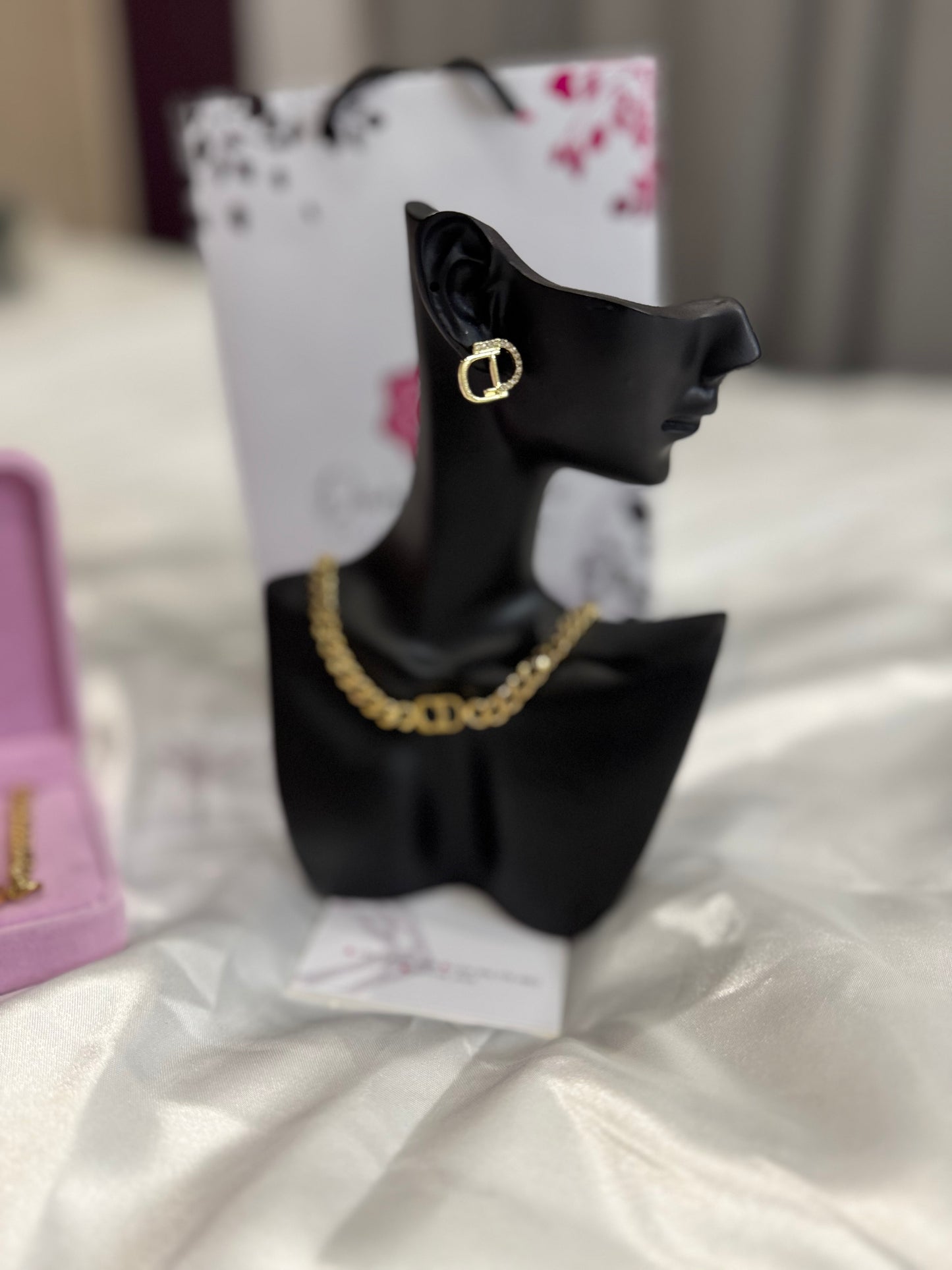 CD earrings