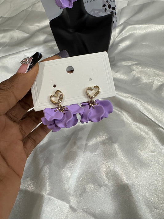 Violet Bloom Earrings