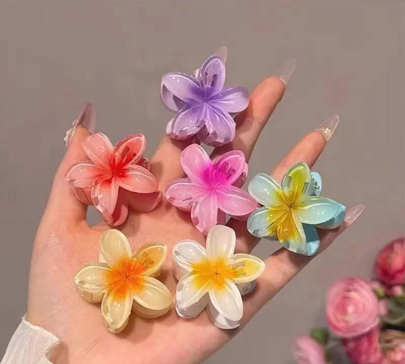 Mini Flower Hairclips