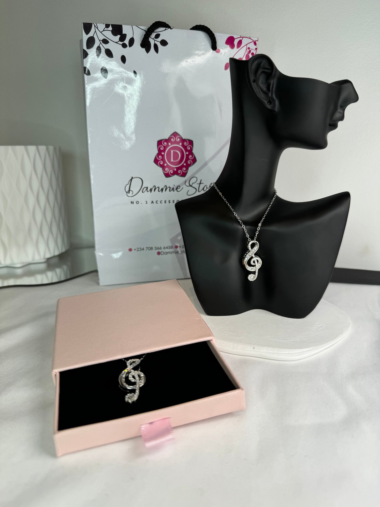 Zirconia Jasmine Necklace