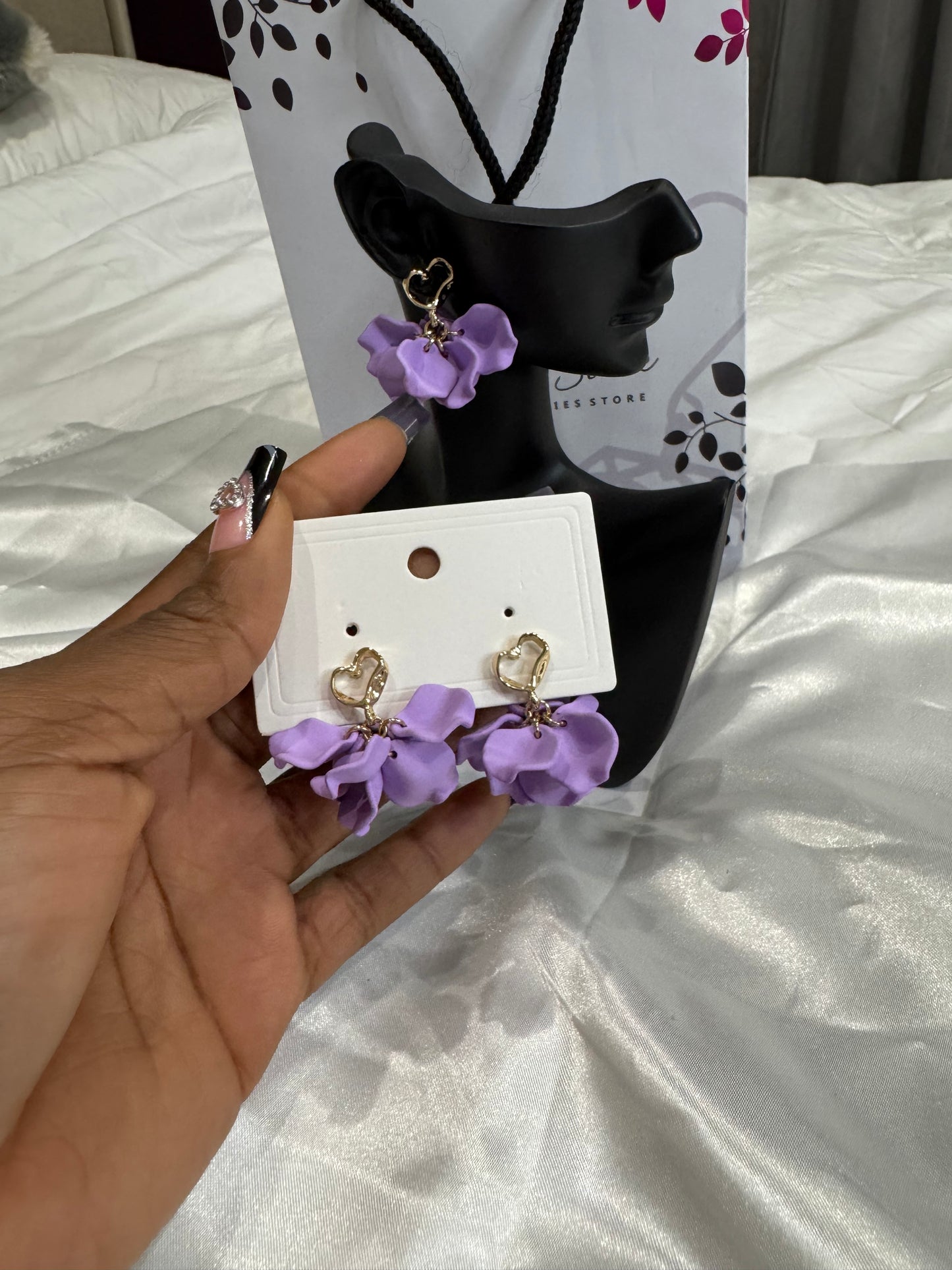 Violet Bloom Earrings